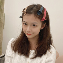 Haarspange mit Klipp für Frauen, modische Seitenhaarspange, einfache schwarze koreanische Haarspange für Pony und Hinterkopf