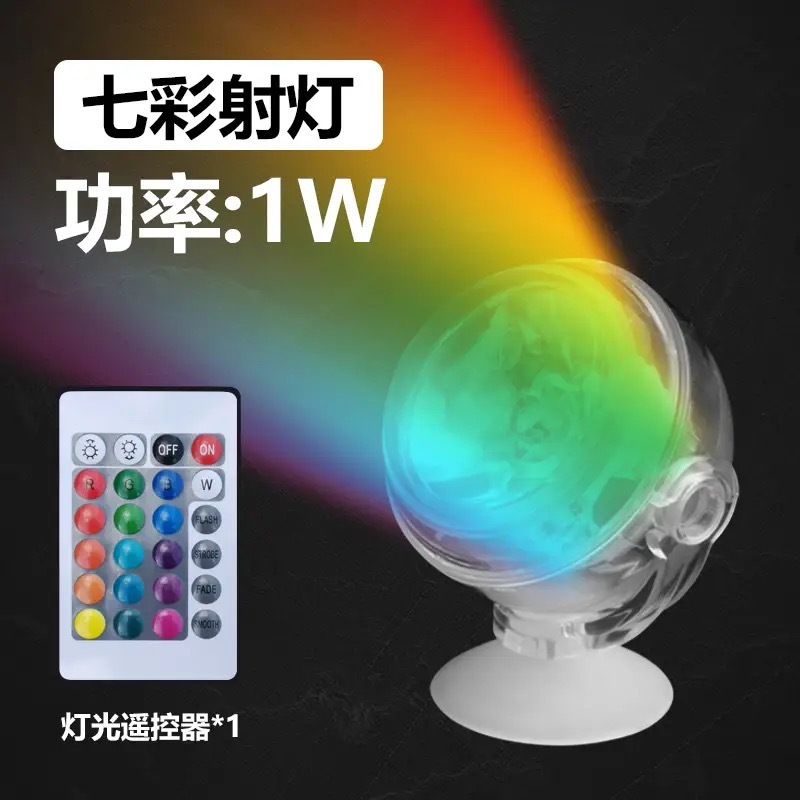 Acuario de peces colorido LED lámpara de acuario colorido gradiente lámpara de acuario luz de noche luz USB impermeable lámpara de buceo