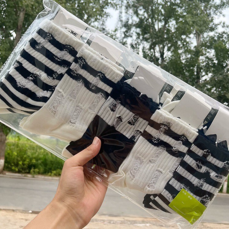 Clearance Sale of New Autumn and Winter Women's Trendy Long Feathered Slouch Socks, College Style Socks, Japanese and Korean Style Ripped Socks Clearance Sale of New Autumn and Winter Women's Trendy Long Feathered Slouch Socks, College Style Socks, Japanese and Korean Style Ripped Socks