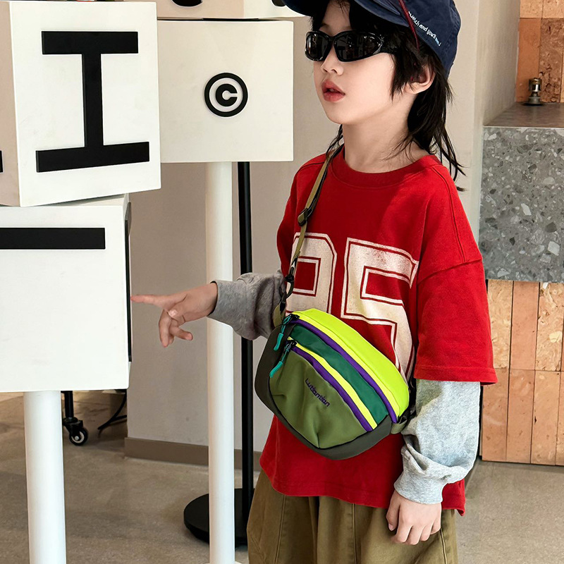 Colorido bolso de hombro de dopamina para niños y niñas, mini bolso de bebé casual al aire libre, bolso de moda coreano, bolso infantil