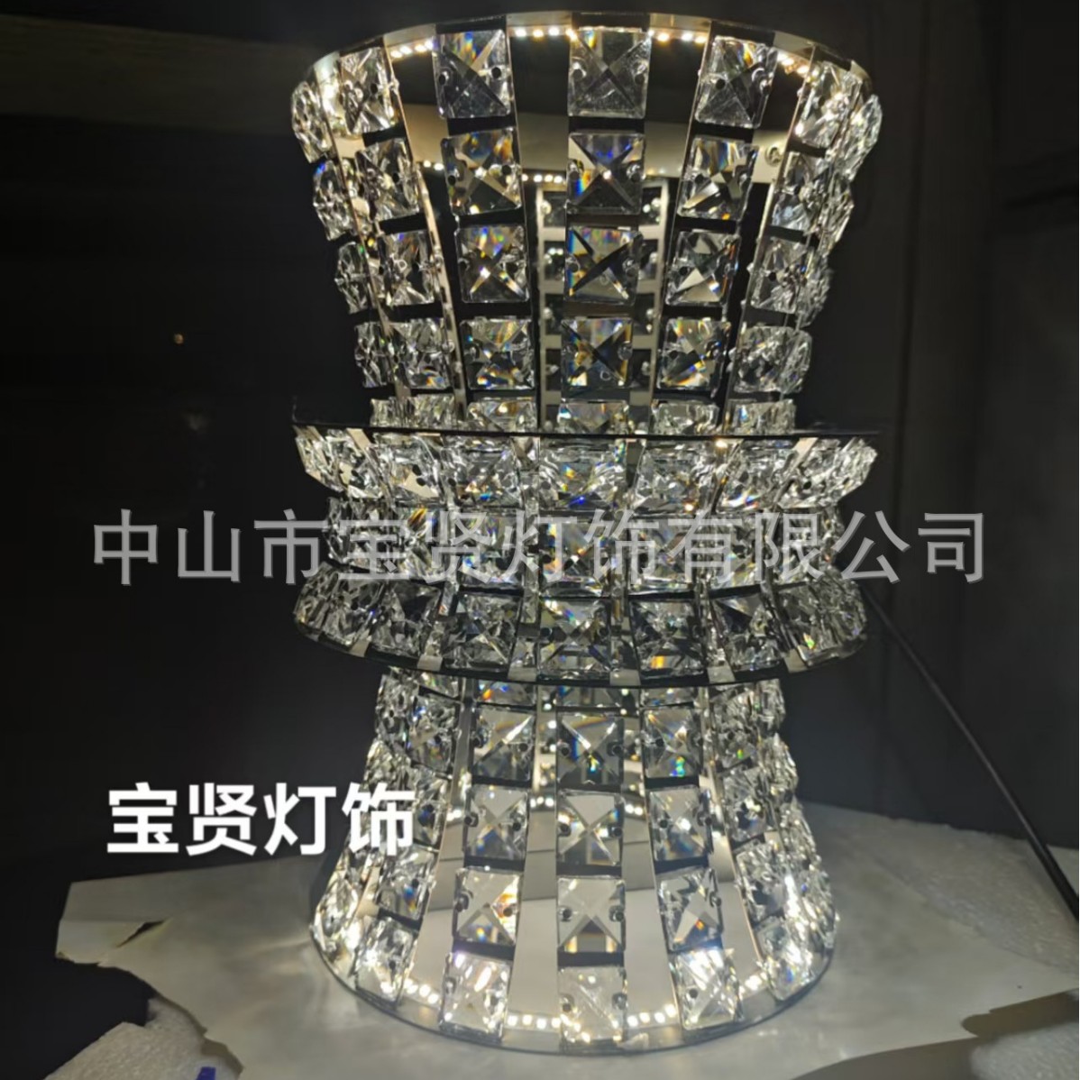 French-Style Small Waist Crystal Wall Lamp Indoor Modern Creative Light Luxury Bedroom Bedside High-End Wall Lamp Cross-Border Export