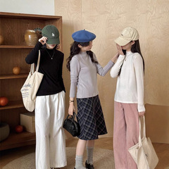 Ai Chunshi Autumn and Winter Tennis Base Shirt Women's 2024 New Half-Turnneck Wool Sweater Thin Warm Top