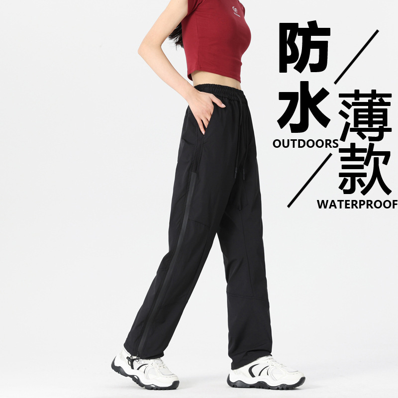 Women's Waterproof Windproof Hiking Quick-Dry Trekking Cargo Pants Thin Spring Autumn Climbing Sports Pants Triple Protection Softshell