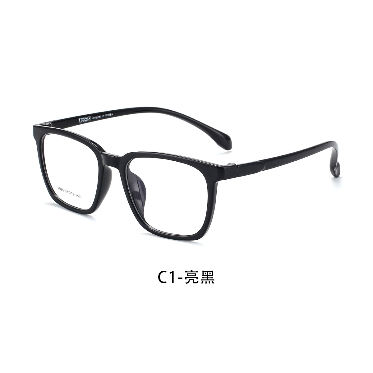 Alto elástico flexible suizo EMS Plain TR gafas marco claro gradiente simple adelgazamiento gafas con gafas Danyang al por mayor