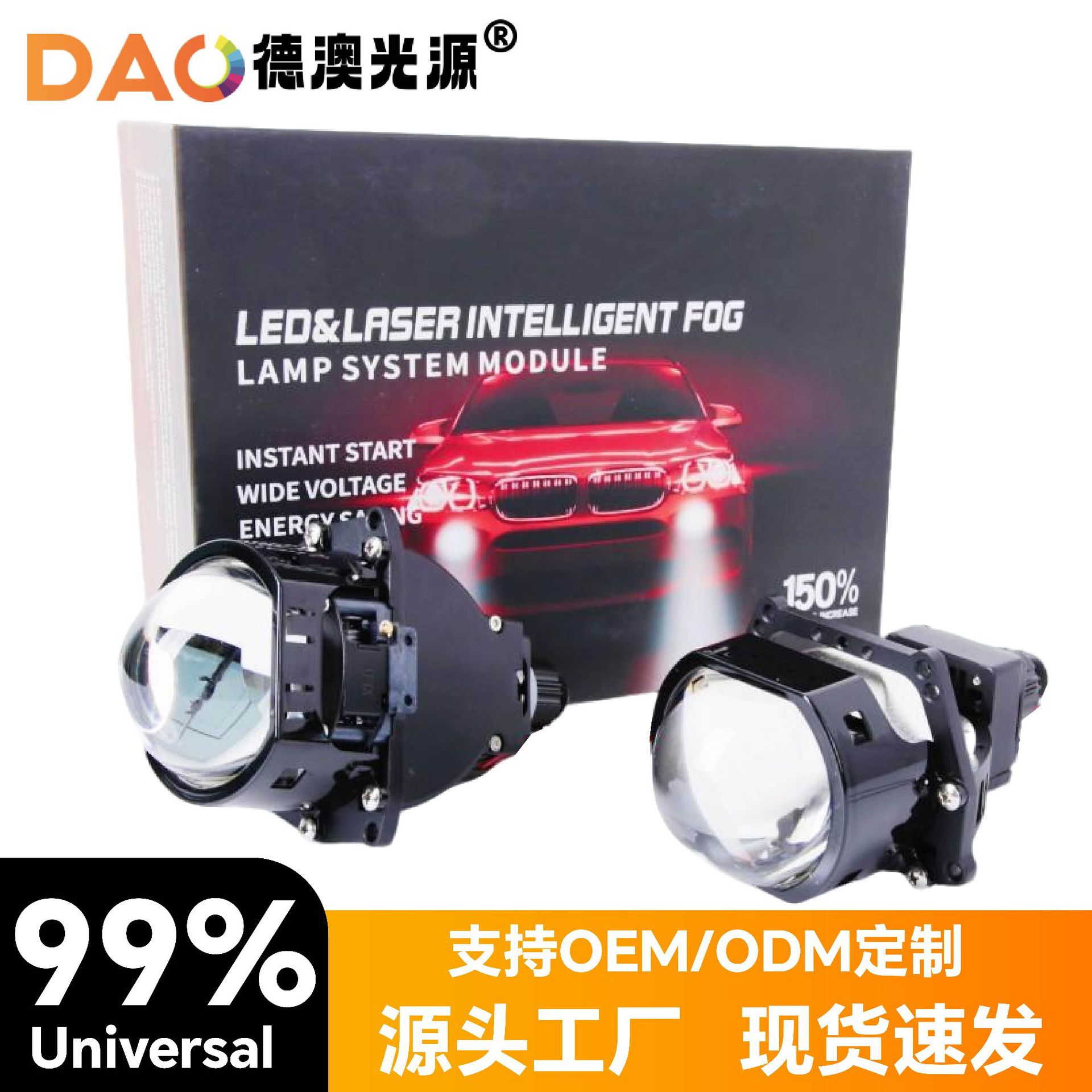 Ventas calientes de nuevo FL01 cuadrado LED doble lente del faro del automóvil doble taza de lámpara delantera cerca de todo el mundo
