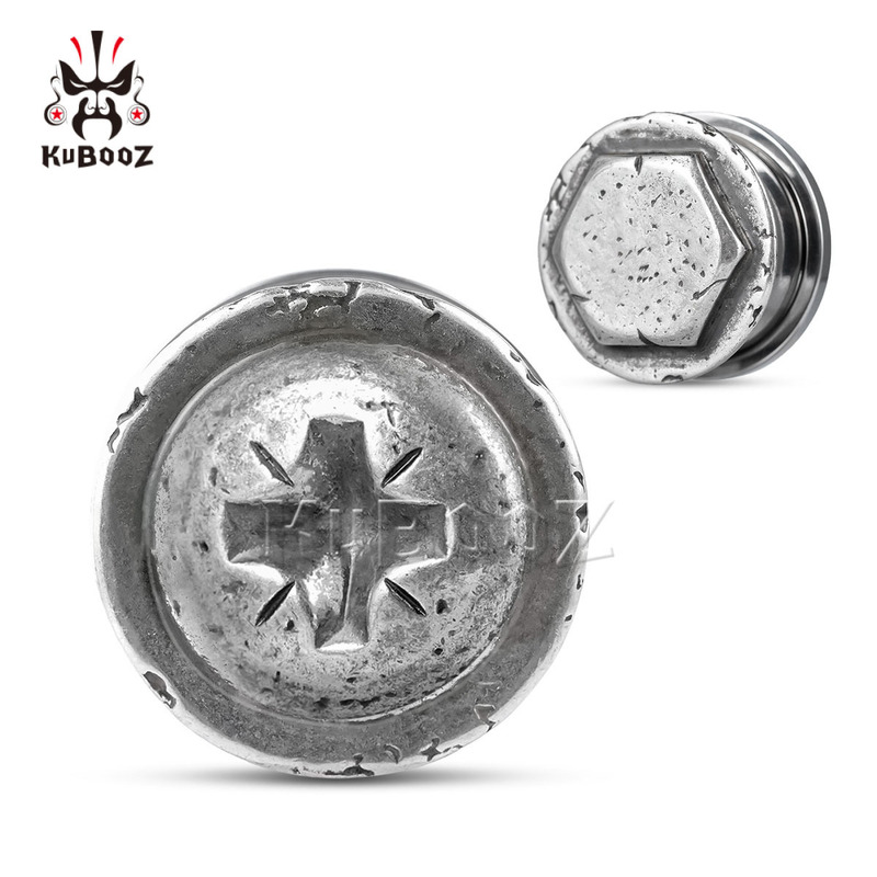 Bos Jewelry Pulley Screw Ear Expander Simple and Elegant Cross Plane Ear Expander Piercing Auricle Wholesale Bos Jewelry Pulley Screw Ear Expander Simple and Elegant Cross Plane Ear Expander Piercing Auricle Wholesale