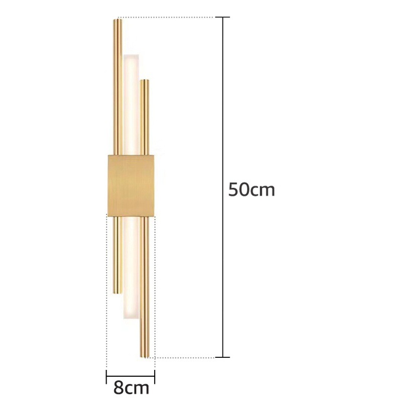 Luz posmoderna lámpara de pared de oro de lujo sala de estar dormitorio pasillo escaleras pared de fondo personalidad creativa simple Nórdico