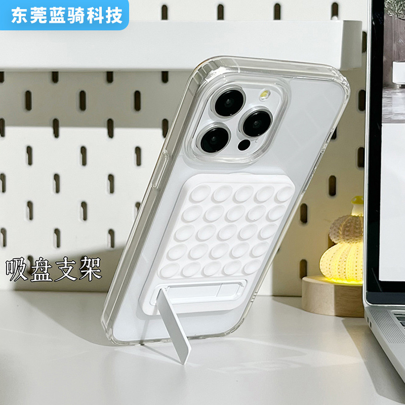 in stock Clip Silicone Mobile Phone Bracket Suction Type Strong Adhesive Vlog Portable Video Selfie Bracket