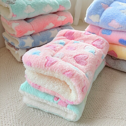 Pet mat, thick warm fuzzy blanket, cotton pad, dog bed, cat blanket, dog supplies