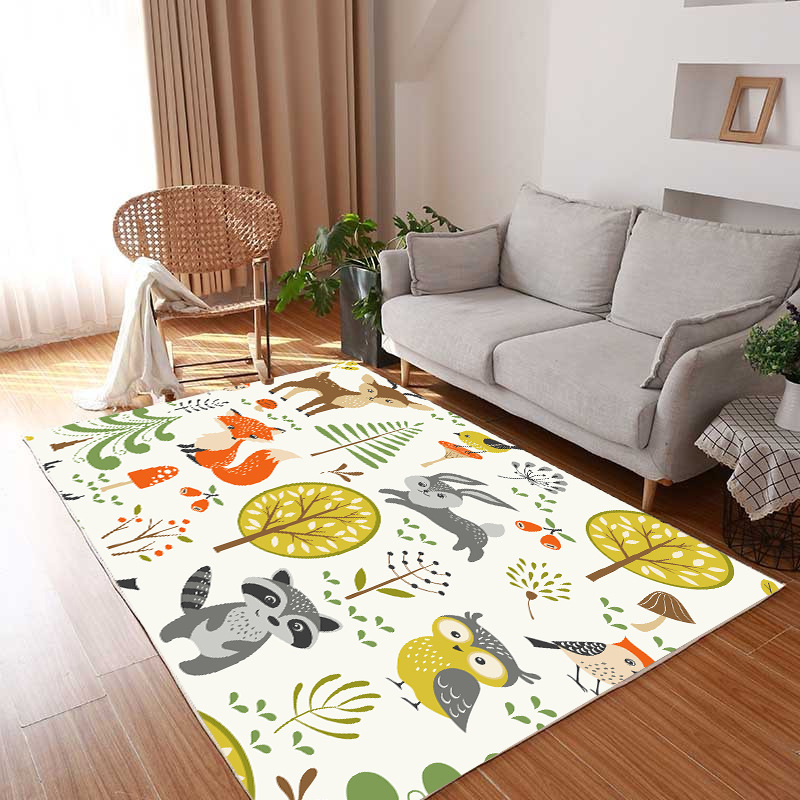 Transfronteriza generación Americana retro alfombra de moda creativa sala de estar dormitorio completo sofá alfombra de piso de montaña alfombra de piso de camping