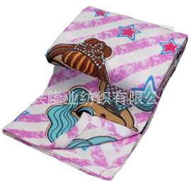 polarblanket抗起球印花摇粒绒毛毯冬季儿童双面绒毯子