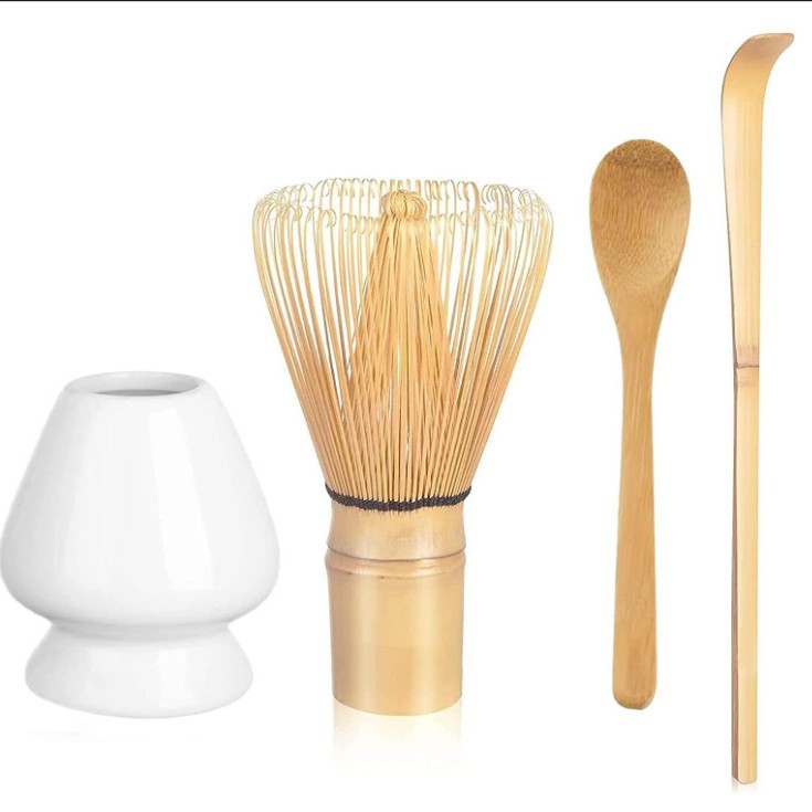 Conjunto de herramientas de matcha de cerámica transfronteriza con cuenco de boca, herramientas de orden de té, cuenco de matcha japonés con conjunto de paneles de té