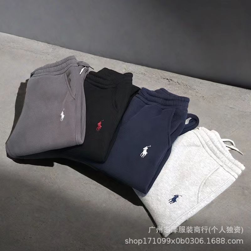 跨境外贸RL保罗小马刺绣男束口卫裤女款裤春秋季宽松运动休闲长裤|undefined