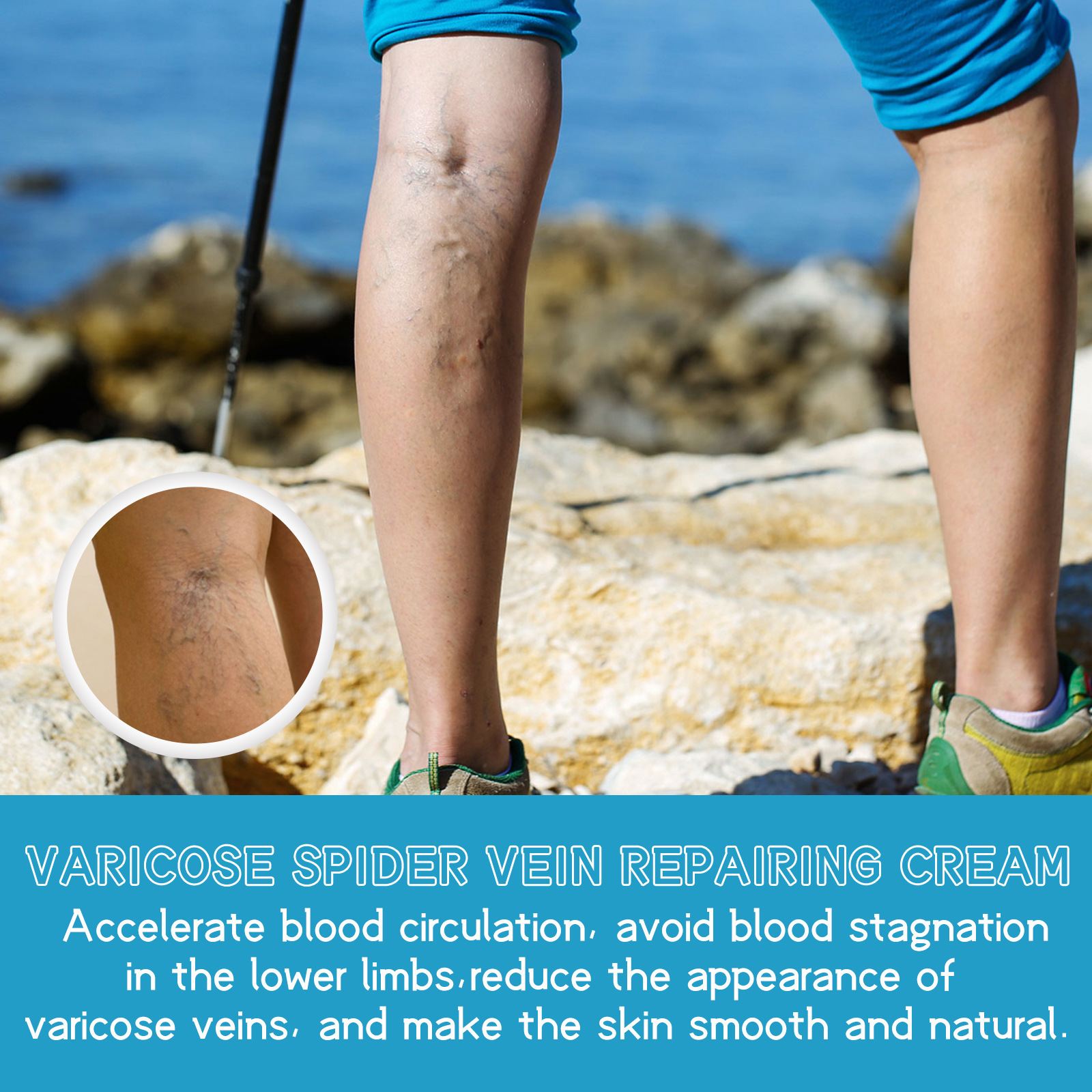 Lindert West&Month Repair Pain Regenwurm Bein prall gefüllte Venenpflege-Massagecreme_voghion.com