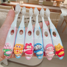 儿童牙刷3-6岁经典IP海绵宝宝多啦A梦卡通可爱万毛软毛刷