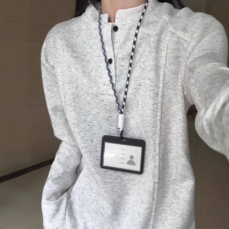 亨利领polo衫长袖t恤男款秋季拼接重磅无帽卫衣正肩白灰色打底衫|undefined