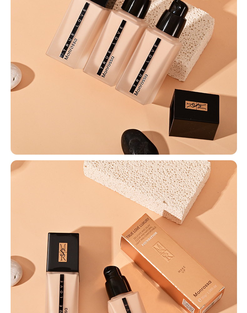 Monrisa Luxury Long-lasting Foundation does not smug, conceals blemishes, hydrates and brightens, and provides a long-lasting, smooth bb cream for summer undefined