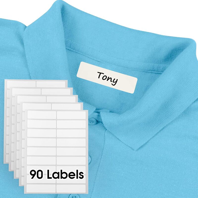 Amazon in stock Handwritten No Iron Label Clothes Machine Washable Anti-falling Cloth Label Sticker Non-iron Label