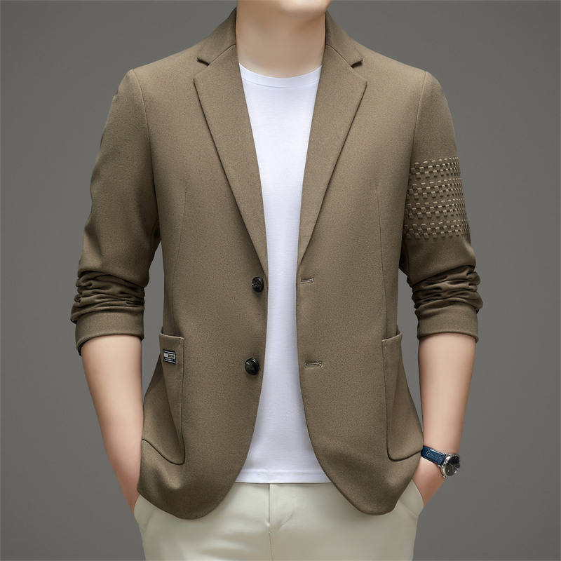 休闲西服男2025春秋季新款中青年夹克韩版轻商务单西男士西装外套