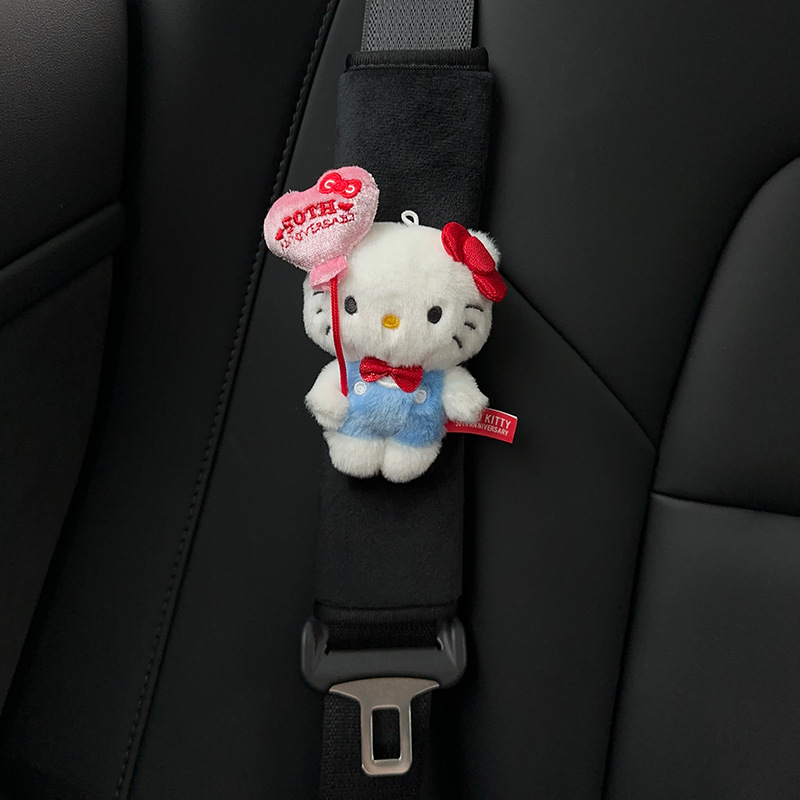 Protector de Hombro para Cinturón de Seguridad de Auto de Poliéster, Diseño de Dibujos Animados para Automóvil