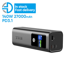 Bili Ding 140W ハイパワー 27000mah 双方向急速充電パワーバンク、ライト 3C 認証付き、飛行機内で使用可能