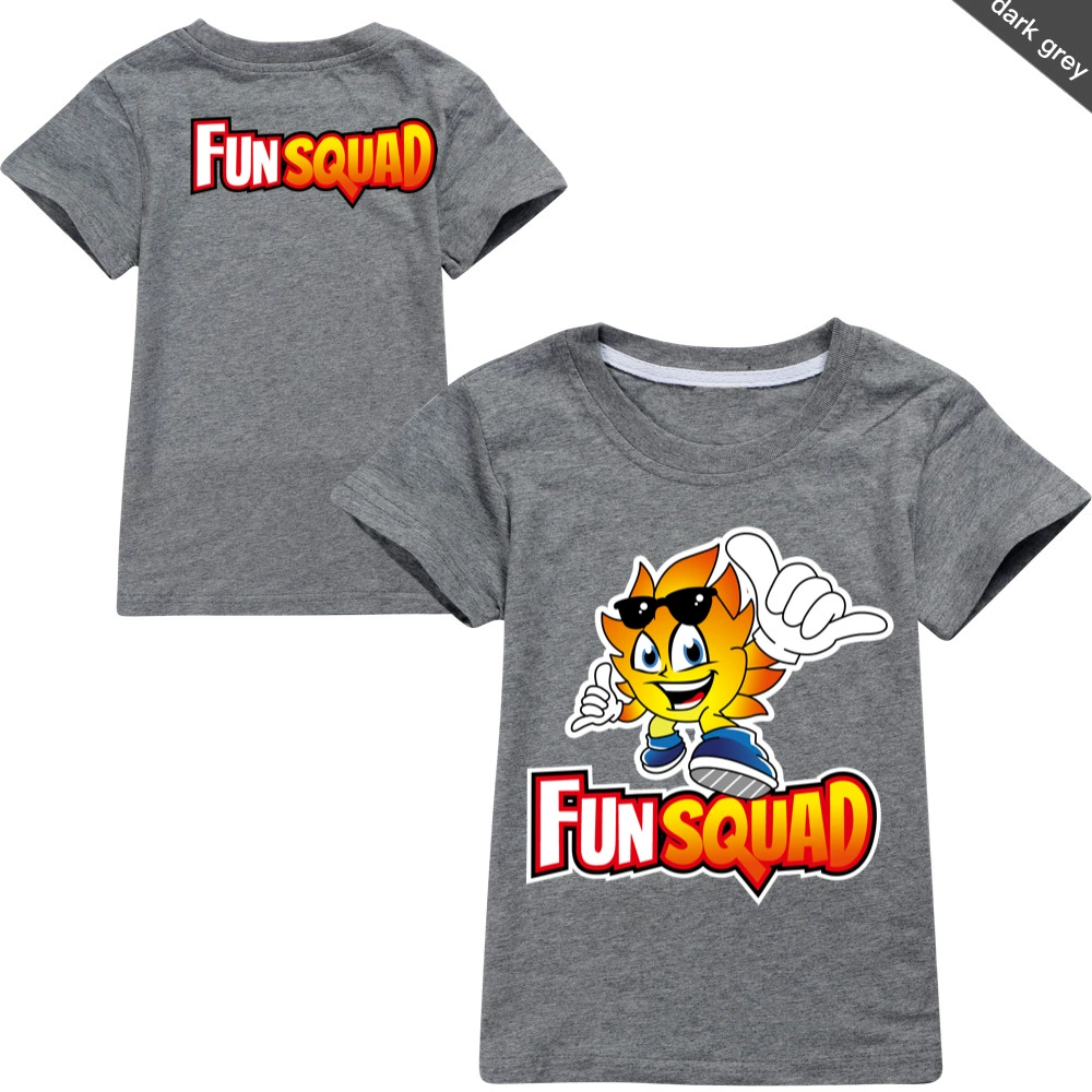 Children's cotton T-shirt Boy Fun Squad Gaming Cartoon T shirt Print Kids T-shirt Girl's Harajuku Summer 3D Short Sleeve T-shirt t-shirt in kid	