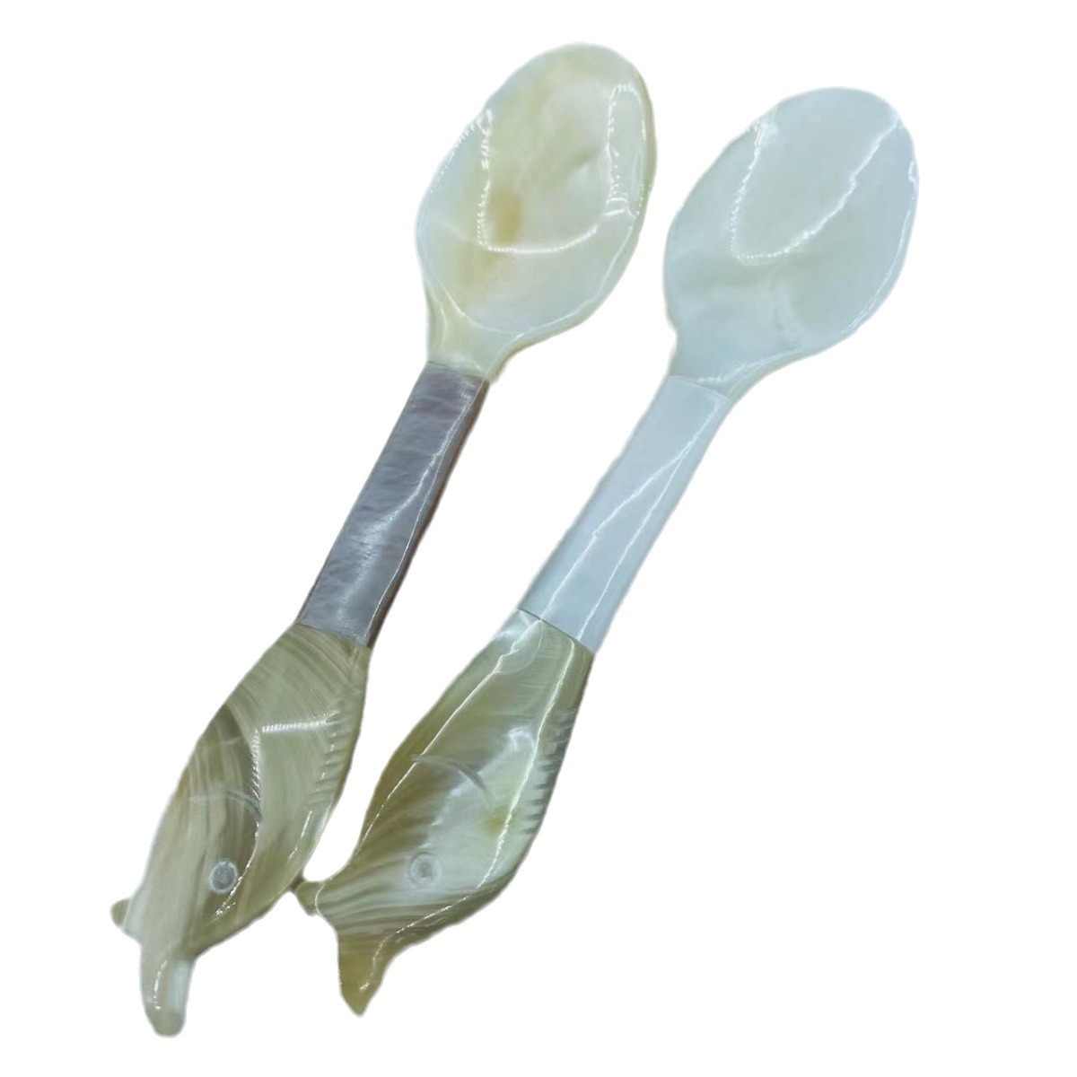 Vintage Perlmutt Dessertgabel Und Kaffeelöffel Set_voghion.com