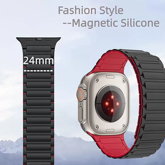 Звань Жингьи ремешок Apple watch совместимый с Apple Watch1~9 поколение магнитный ремешок силиконовый магнитный ремешок