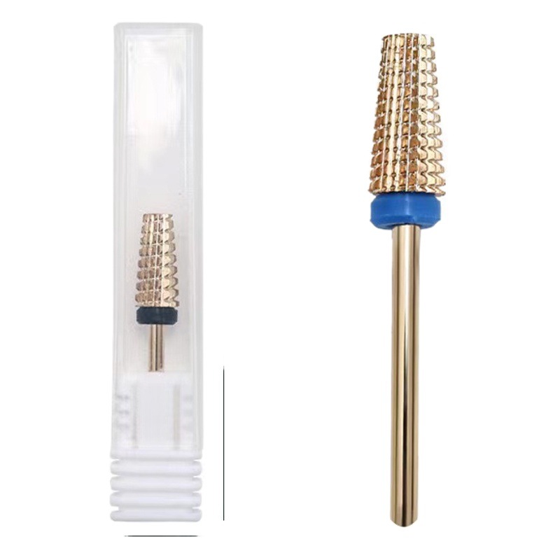 Cabeza de molienda de acero de tungsteno de uñas Diente de ranura recta removedor de esmalte de uñas rápido de dos vías cabeza de molienda de goma cabeza de molienda multifuncional cabeza de molienda cinco en uno