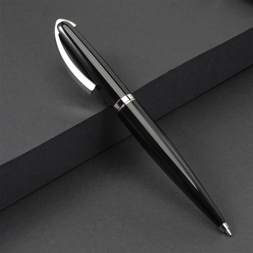 Cross-border new gradient metal ballpoint pen, high-looking rotating business signature pen, heavy-feel metal pen wholesale