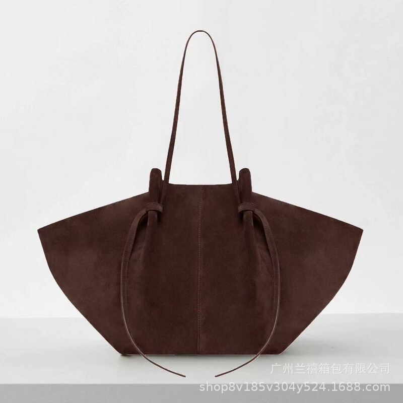 [Cross-Border Retro] Yuzefi Women's Shoulder Bag Mochi Suede Frosted Large Capacity Handheld Tote Bag