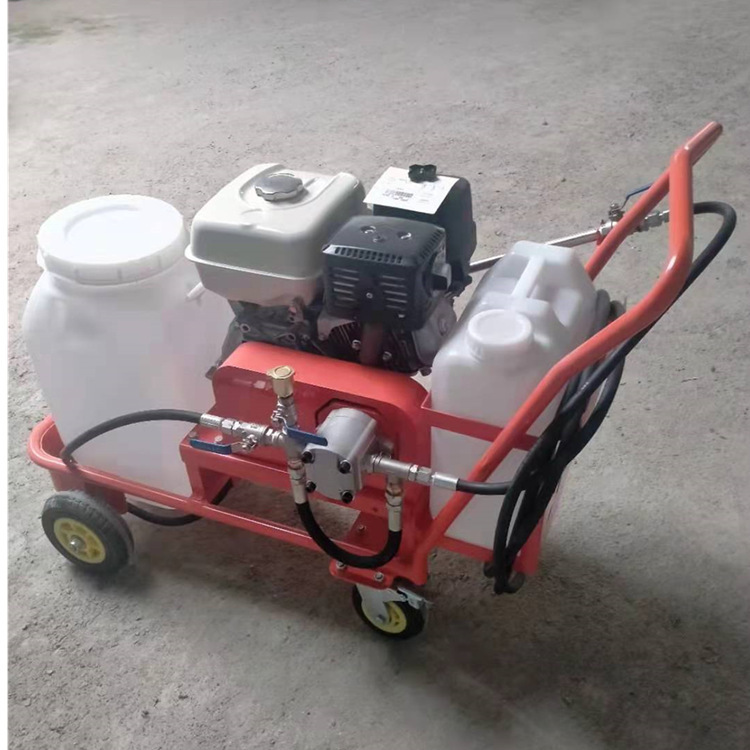 手推式小型乳化沥青洒布机 道路养护修复神器 路面修补沥青喷洒机