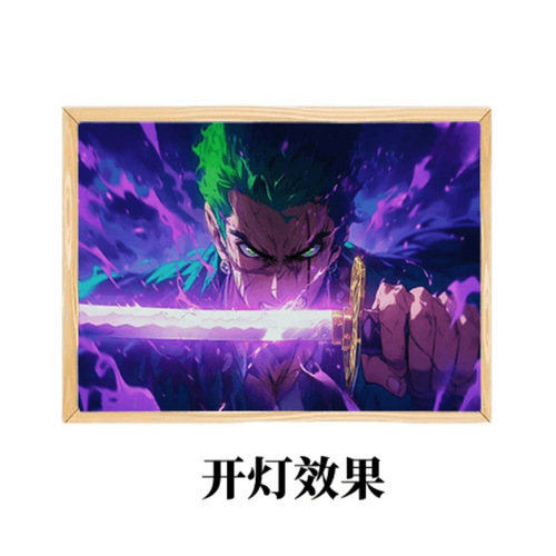 Factory direct sales One Piece One Piece light painting light and shadow painting same style pirate anime light and shadow painting light painting