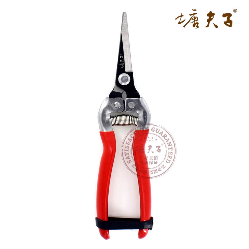 Tang Manga ножницы из марганцовистой высокоуглеродистой стали для резки ветвей, фруктов и цветов, прочные, железный корпус