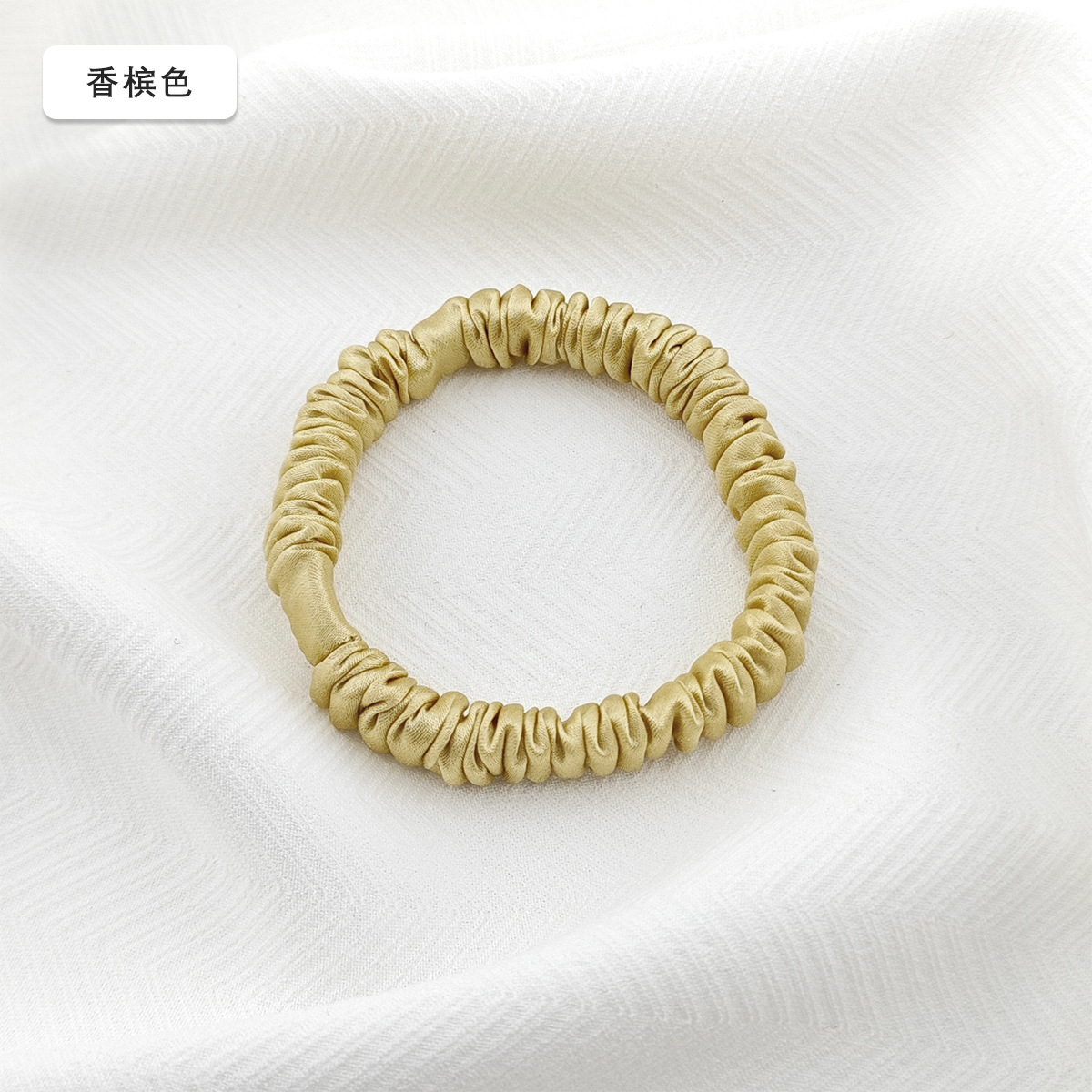 19 mm mm 1 cm anillo de cabello de seda 100% anillo de cabello de seda pequeño tocado de cabello de cuerda de seda de alta calidad anillo de cabello de intestino delgado