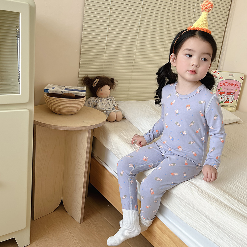 블루 오렌지 토끼-라이크라 세트