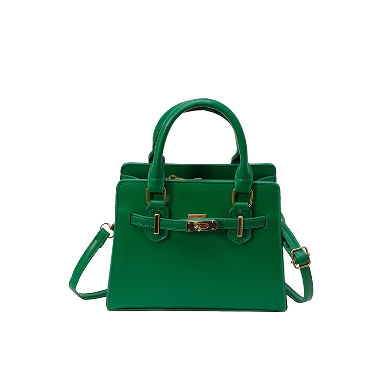 Bolso Kelly portátil retro simple para mujer 2025 primavera y verano nuevo bolso de hombro de moda bolso de mensajero de viaje de moda