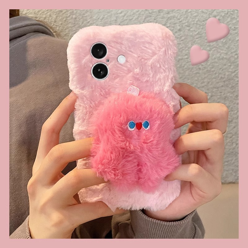 Apple, samsung, cartoon fuchsia compatible monster, iPhone16, cute phone case, S23, protective case