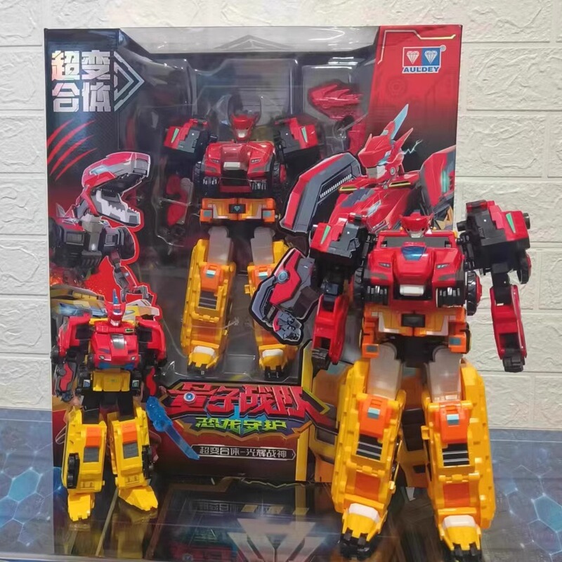 Toy Children's Helmet of Quantum Team Dragon Flash Sword Deformed Sound and Light Weapon Dinosaur Guardian Helmet Boy