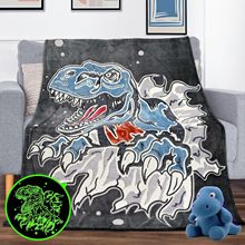 跨境专供亚马逊夜光法兰绒毛毯卡通盖毯午休毯支持代发现货供应