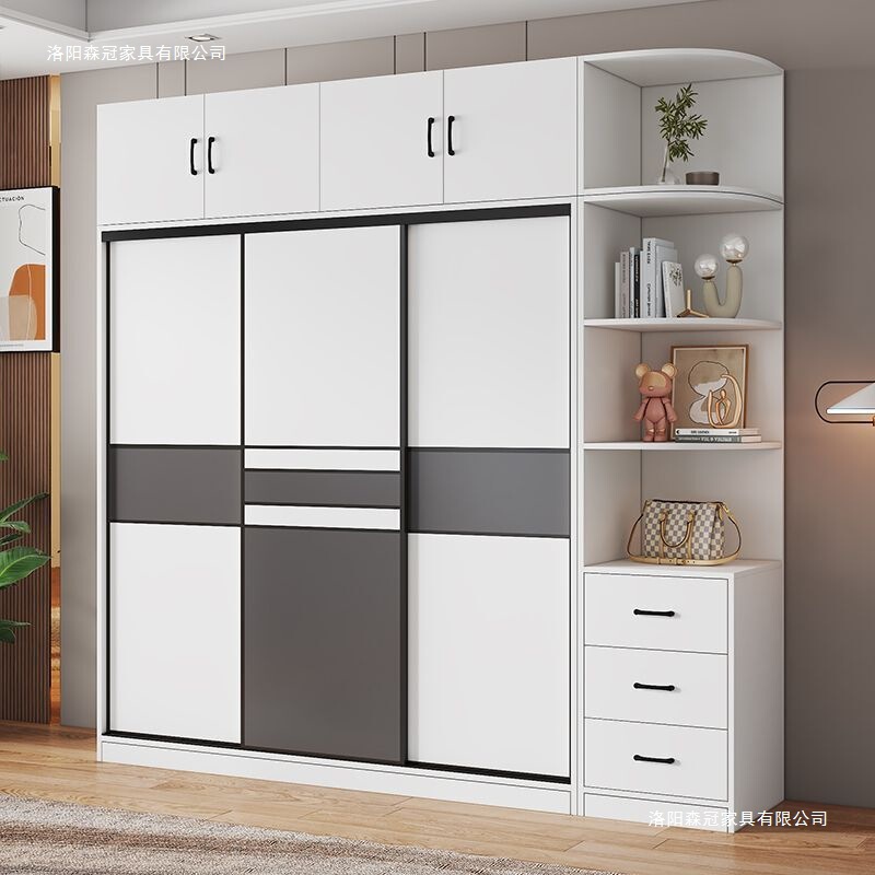 Includes Installation of a Wardrobe for Home Use in the Bedroom, with Sliding Doors, Trendy Cabinet, Sturdy and Durable, Suitable for Rental Properties, Wooden Children's Wardrobe Includes Installation of a Wardrobe for Home Use in the Bedroom, with Sliding Doors, Trendy Cabinet, Sturdy and Durable, Suitable for Rental Properties, Wooden Children's Wardrobe