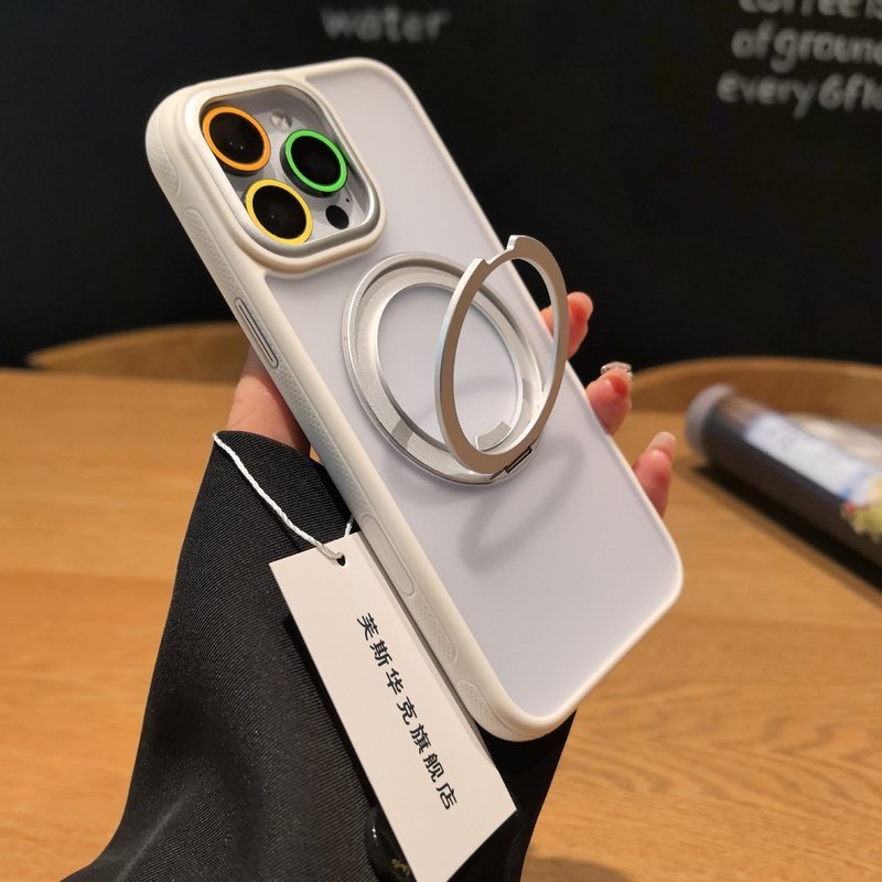 [相机按键全包]磁吸适用苹果16ProMax手机壳新款iPhone15ProMax半透磨砂16全包防摔14P抗指纹13带支架保护套|undefined