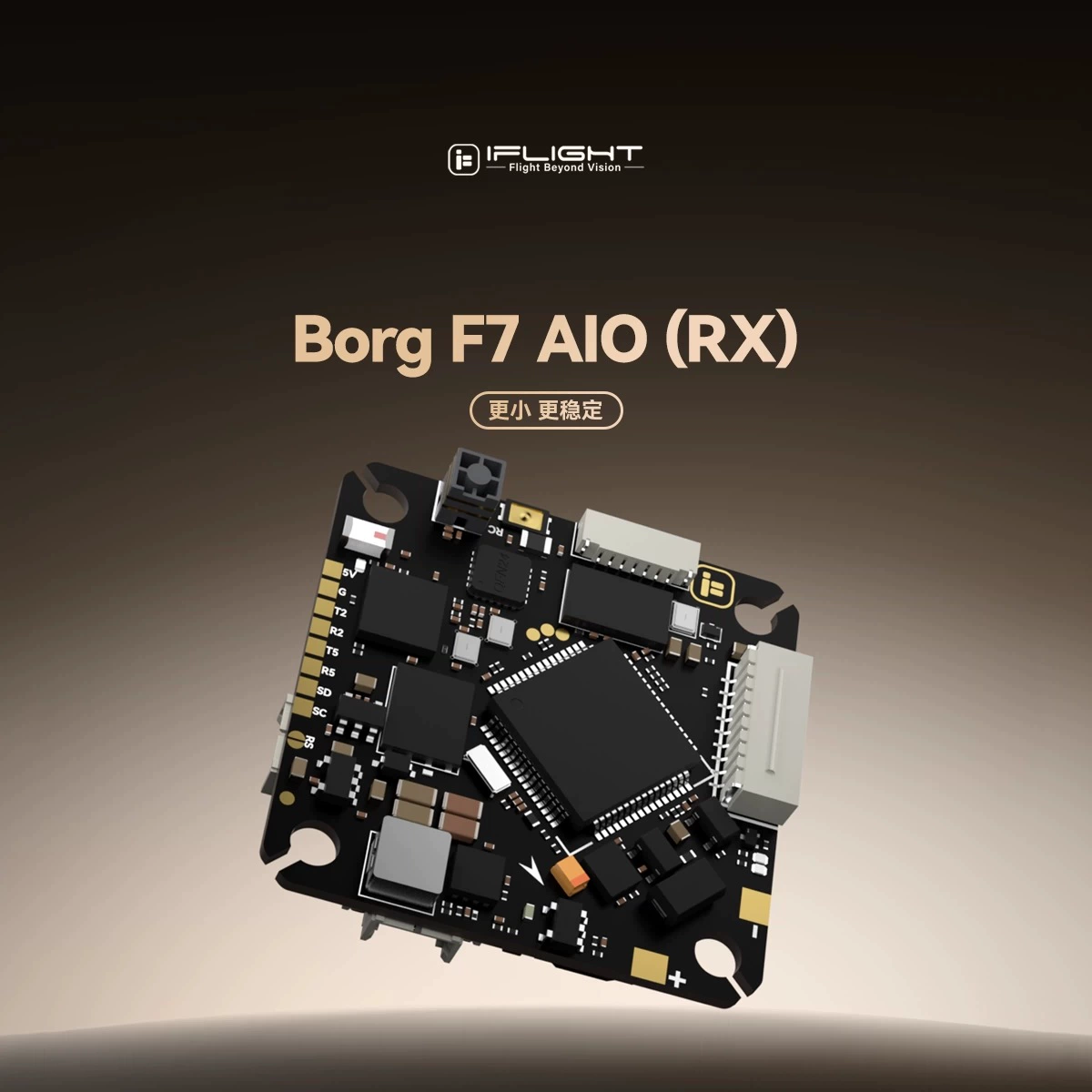 iFlight Yifei Borg F7 AIO (RX) встроенный ELRS компактная легкая авионика интегрированная система полета