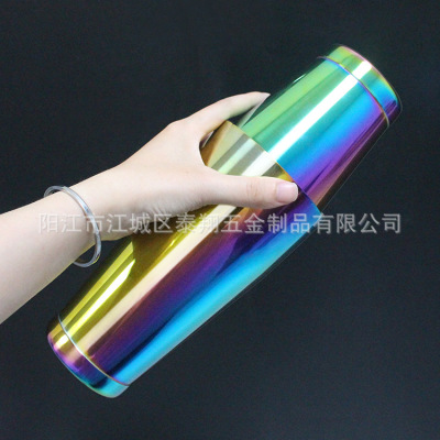 新款美式不锈钢鸡尾酒调酒器奶茶店波士顿酒吧摇酒壶工具|ms