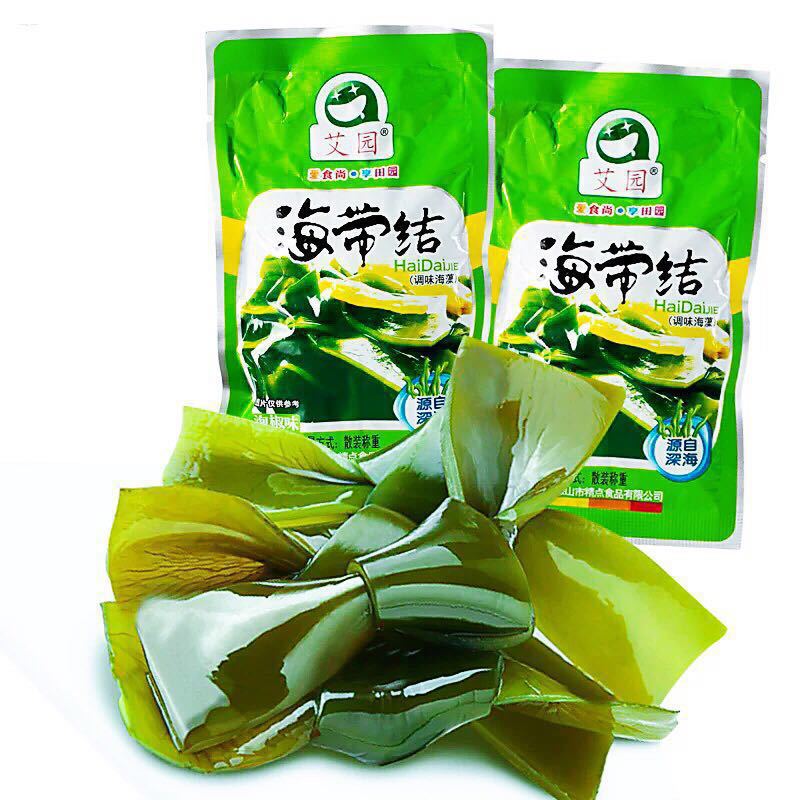 Aiyuan kelp knot kelp flower ready-to-eat snacks seasoned seaweed pickled pepper flavor 1 bag 5 pounds