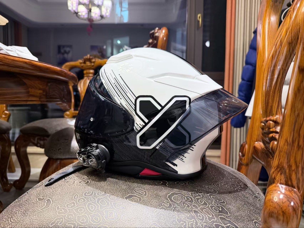 SHOEI Z8 large rear spoiler modified fixed wing helmet spoiler comes with installation glue