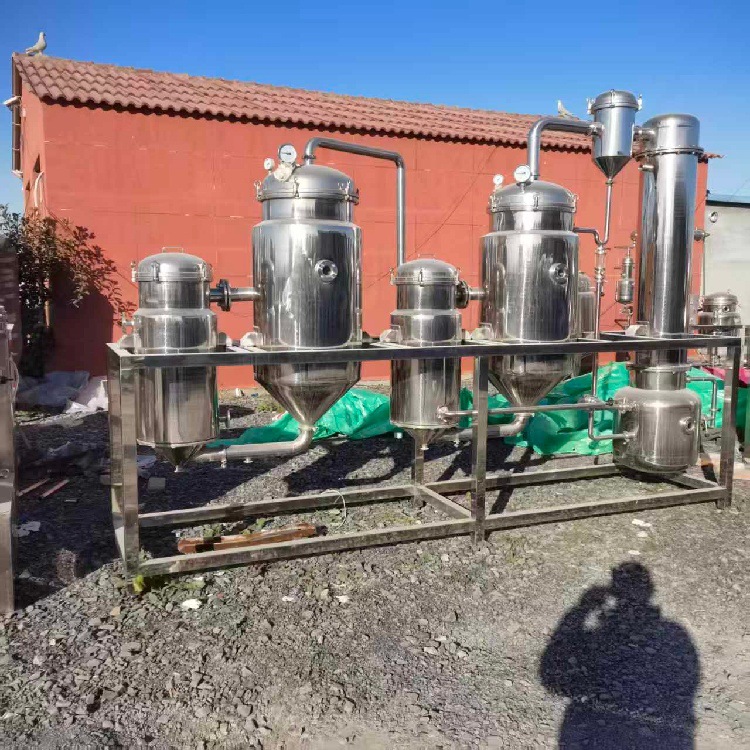 200升内循环型电加热单效蒸发器500升立式双效蒸发器