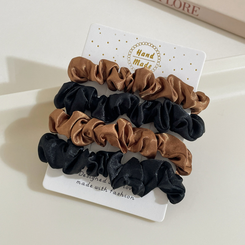 Otoño y invierno anillo de cabello de intestino para niñas de alto nivel de peluche cuerdas de cabello simples y versátiles de alta elasticidad correa de cuerdas de cabello tocado