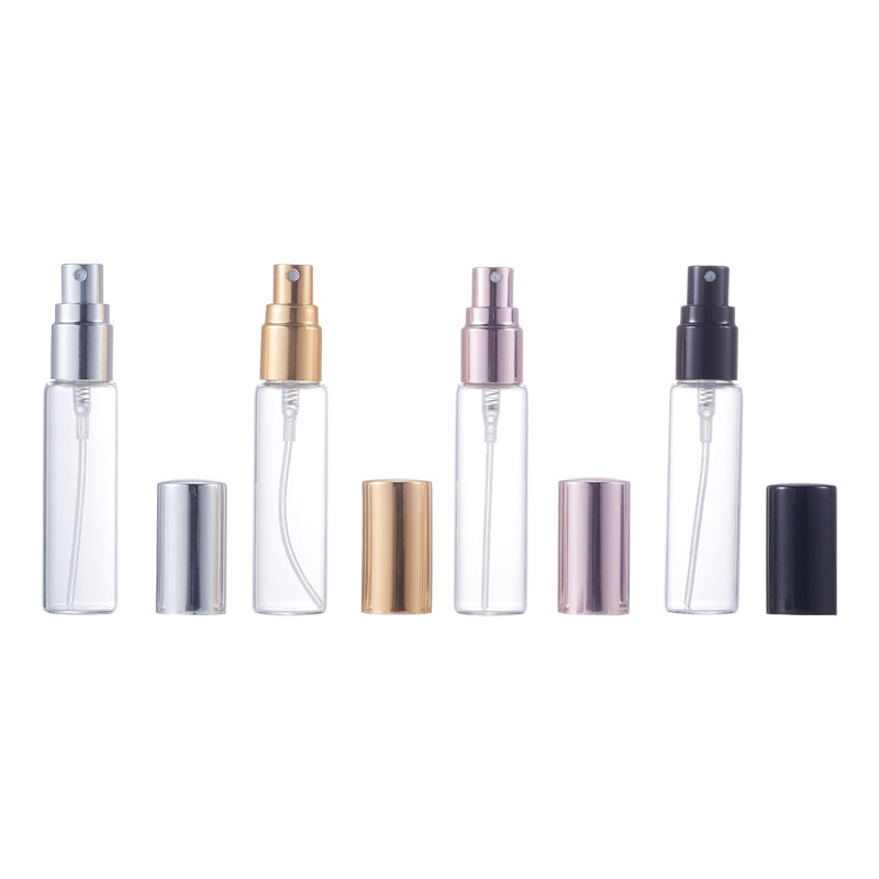 5ml-10mlスプレー分注ボトル ガラス香水瓶 携帯用サンプル包装材 透明ボトル 即納 空ボトル|undefined