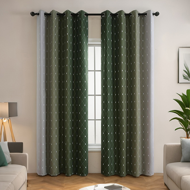 Nordic Style Blackout Curtains Modern Simple Heat Insulating_voghion.com